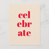 Célébrer la carte de Noël (Devant)