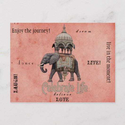 Célébrer la carte postale vie (Devant)