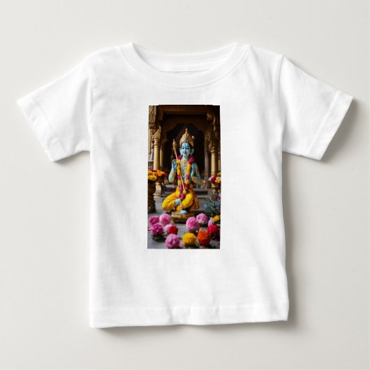 Célébrer la Divinité : Krishna Ji T-Shirts pour l' (Devant)