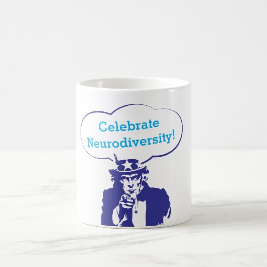 CÉLÉBRER LA NEURODIVERSITÉ UNCLE SAM COFFEE MUG (Centre)