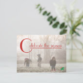 Célébrer la saison | carte postale photo (Debout devant)