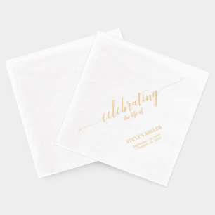 Célébrer la vie   Élégant Script Memorial Funeral