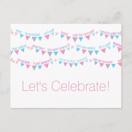 Célébrer le thème Modèles de carte postale (Devant)