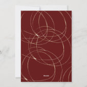 célébrer l'espoir carte de vacances dorée script j (Dos)