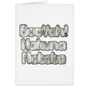 Célèbres cartes d'image Vintage BooYah Hakuna Mata