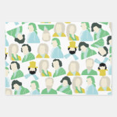 Célèbres compositeurs enveloppant du papier (Devant 3)