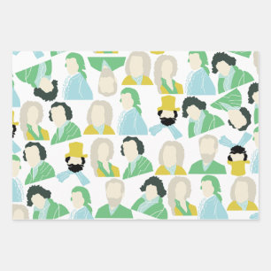 Célèbres compositeurs enveloppant du papier