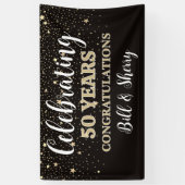 Célébrez 50 ans ! Bannière anniversaire PERSONNALI (Vertical)