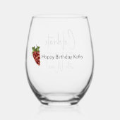 Célébrez Avec Du Vin Verre Stemless Vin (Verso)