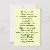 Célébrez avec la rétro invitation de partie de (Dos)