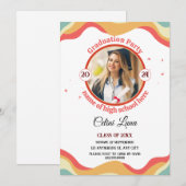 Célébrez avec les invitations Super de diplômés ré (Devant / Derrière)