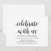 Célébrez avec nous Cartes d'invitation de mariage (Devant / Derrière)