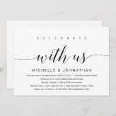 Célébrez avec nous, Invitation d'élopement de mari (Devant / Derrière)