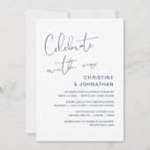 Célébrez avec nous, invitation moderne pour un mar (Devant)