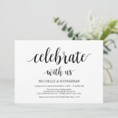 Célébrez avec nous, invitations pour un mariage en (Debout devant)