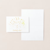 Célébrez ! Carte Miniature en Papier d'Or (Affichage)