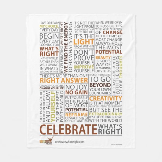 Célébrez ce qui est couverture droite d'ouatine (Devant)