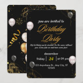 Célébrez dans le style - Carte d'anniversaire pers (Devant / Derrière)