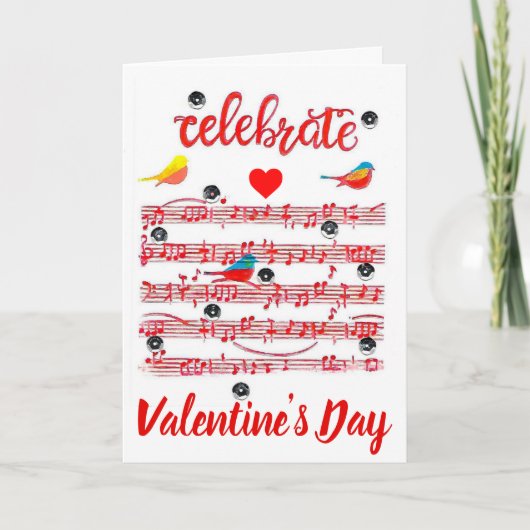 Célébrez la carte de Saint-Valentin (Devant)