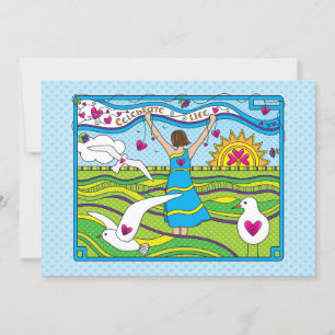 Célébrez la carte Life_Flat 7"x5"