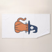 Célébrez la chute avec une Feline Twist - Un Nu Éf (Serviette de bain)