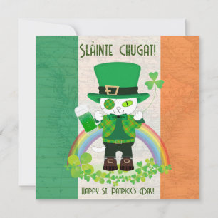 Célébrez la Saint Patrick avec une carte Chat Luck