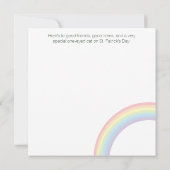 Célébrez la Saint Patrick avec une carte Chat Luck (Dos)