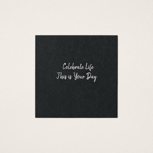 Célébrez La Vie C'Est Votre Jour (Devant)