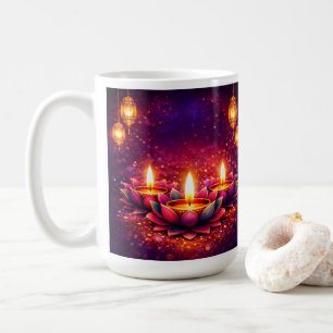 Célébrez le festival Diwali, tasse à café