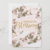 Célébrez les bénédictions - Carte Rose Babydoun (Dos)
