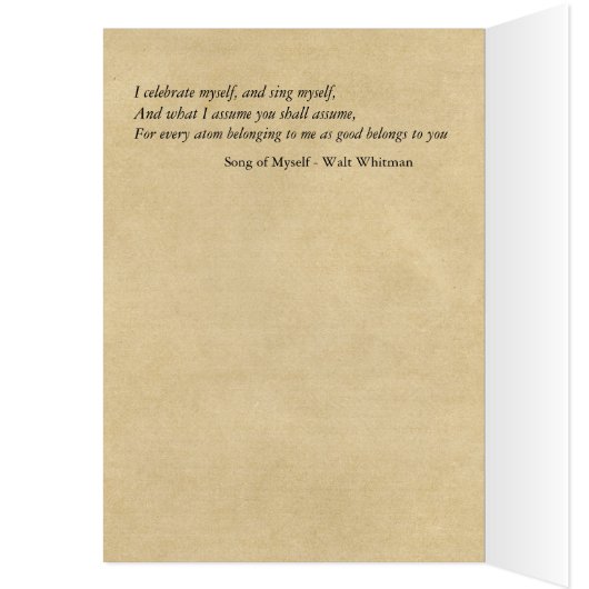 Célébrez-moi, et chanter mon poème de graduation (Intérieur (Gauche))