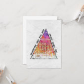 Célébrez qui vous êtes Carte de voeux (Devant/Arrière en situation)