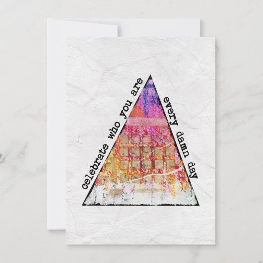 Célébrez qui vous êtes Carte de voeux (Devant)