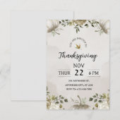 Célébrez Thanksgiving avec notre invitation à un d (Devant / Derrière)