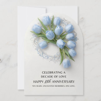 Célébrez une décennie d'amour Carte d'anniversaire