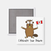 Célébrez votre aimant Beaver (Recto/Verso)