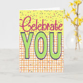 Célébrez-vous - carte de voeux (Fleur jaune)