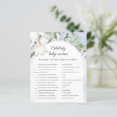 Celebrity Baby Names Boy Blue Baby shower Game (Staand voorkant)