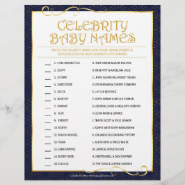 Celebrity Baby Names [Golden Blue] Briefhoofd