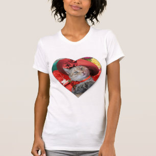 CELEBRITY CAT PRINCESS TATUS MET RED PET T-SHIRT