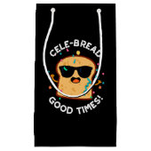 CeleBrood Good Times Funny Bread Pun Dark BG Klein Cadeauzakje (Voorkant)