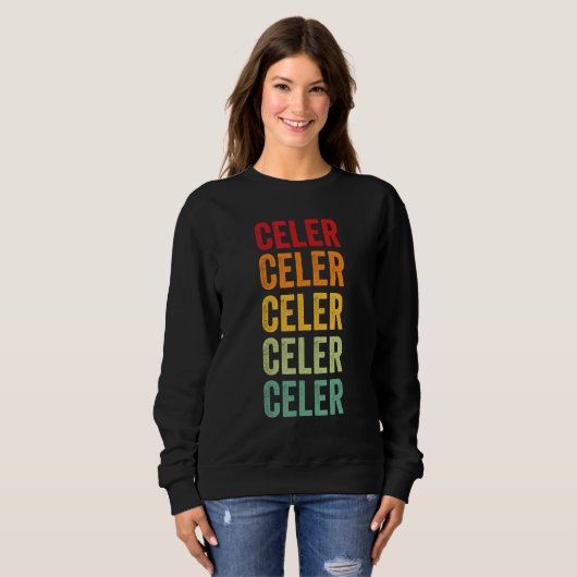 Celer Crypto Rainbow Text Design Trui (Voorkant volledig)