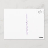 Céleri vert, Carte postale de chou pourpre (Dos)