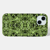 CELERY GREEN ITALIAN BAROQUE PRINT Case-Mate iPhone CASE (Achterkant (horizontaal))