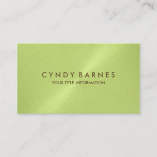 Celery Green Sheen Carte de visite