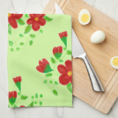 Celery Green Theedoek (Quarter Fold)