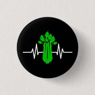 Celery Heartbeat Ronde Button 3,2 Cm