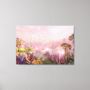 Celestal Lake - door Jurgen Ziewe Canvas Afdruk