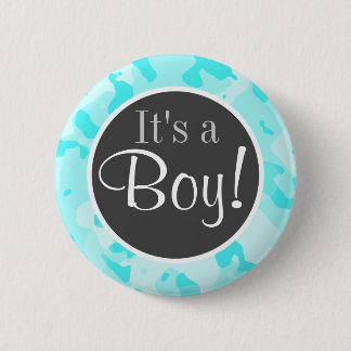 Celeste Camo; Camouflage Ronde Button 5,7 Cm