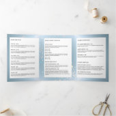 Céleste Confetti brillant bleu Beauté Brochure (Intérieur)